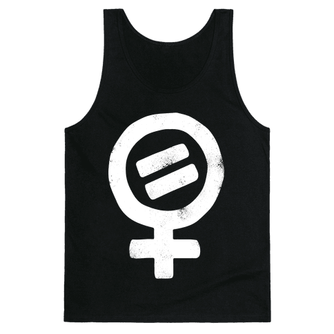 HUMAN - Vintage Women's Rights Logo (White Ink) - Clothing | Tank