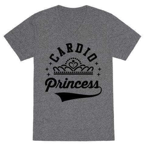 Cardio Princess V-Neck Tee Shirt