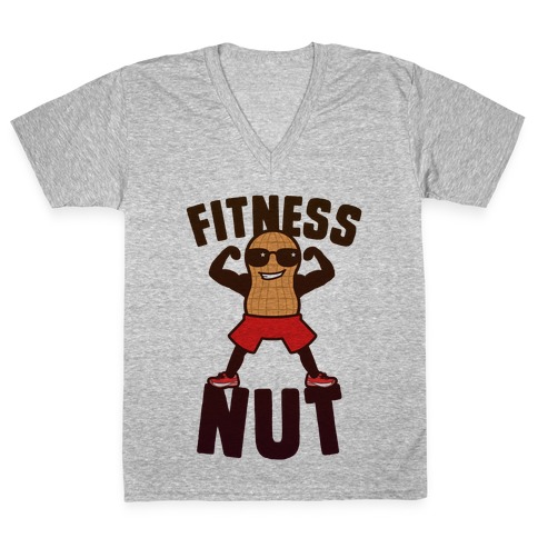 Fitness Nut V-Neck Tee Shirt