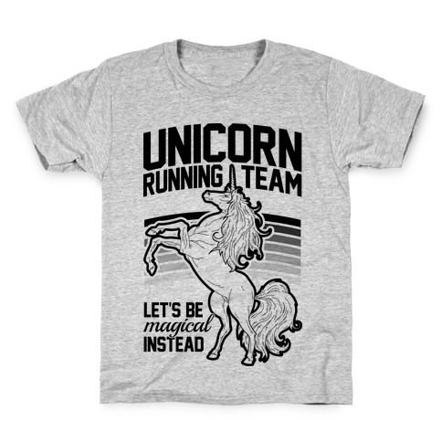 Unicorn Running Team Kids T-Shirt