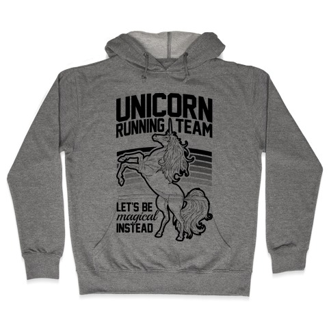 Unicorn Running Team Hooded Sweatshirt