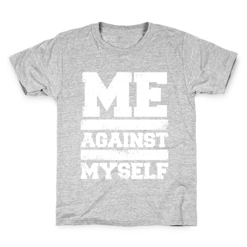Me Against Myself (White Ink) Kids T-Shirt