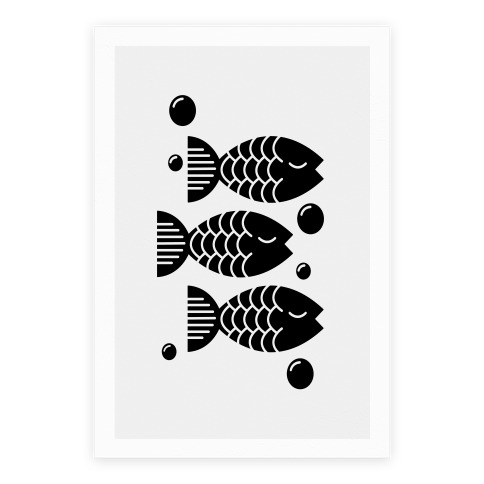 geometric fish drawing