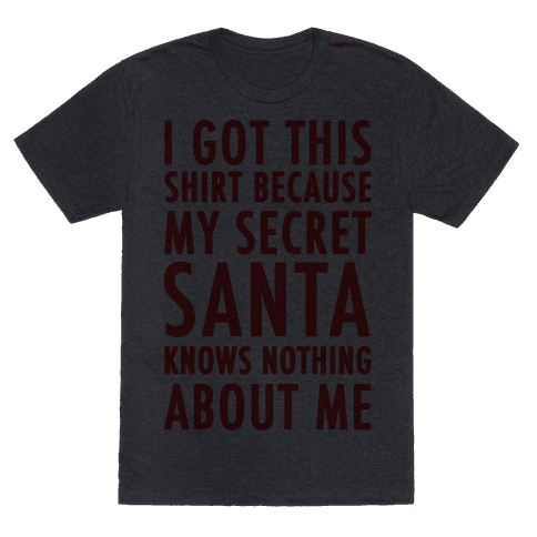 secret santa t shirt