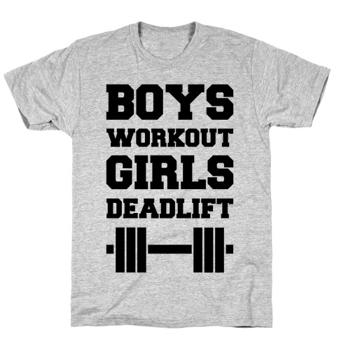 Boys Workout Girls Deadlift T-Shirt