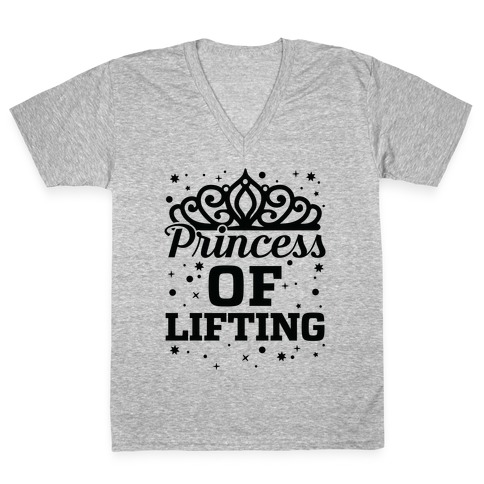 Princess Of Lifting V-Neck Tee Shirt