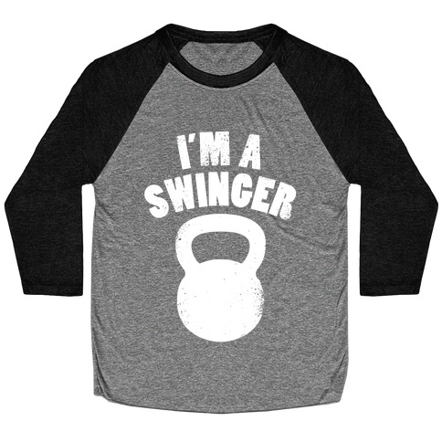 I'm A Swinger Baseball Tee