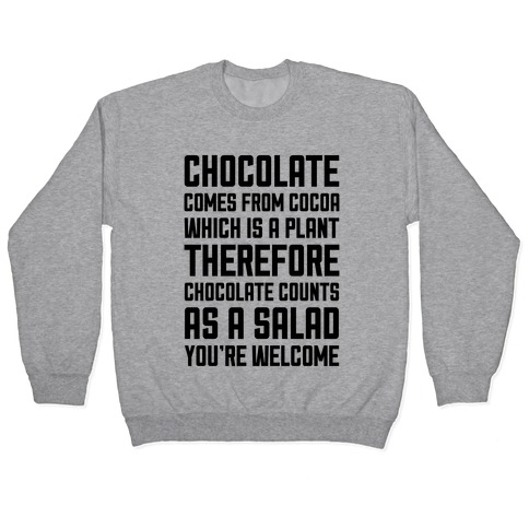 Chocolate Salad Pullover