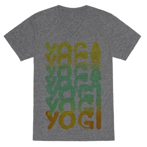 Yoga Into A Yogi V-Neck Tee Shirt