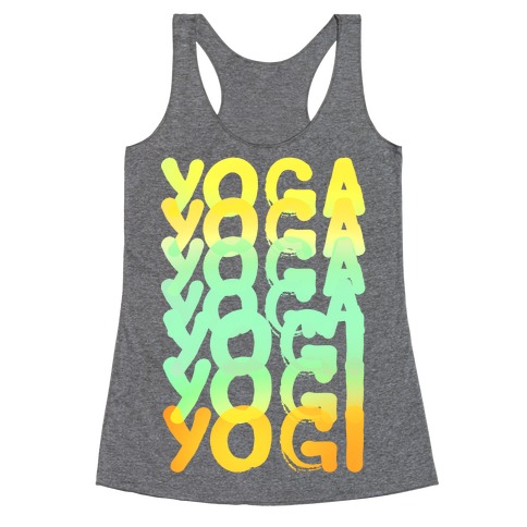 Yoga Into A Yogi Racerback Tank Top