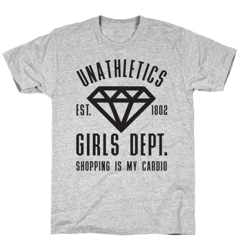 Unathletics Girls Department Shopping Is My Cardio T-Shirt