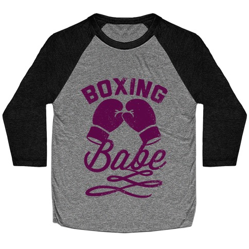 Boxing Babe (Vintage) Baseball Tee
