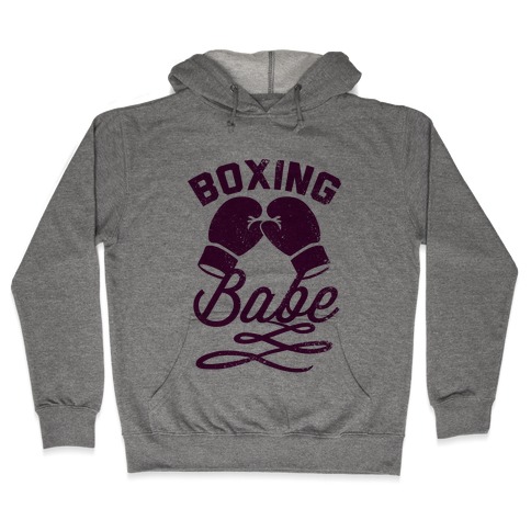 Boxing Babe (Vintage) Hooded Sweatshirt