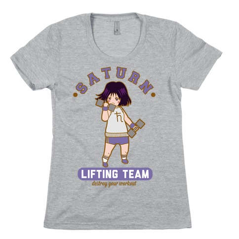 Saturn Lifting Team Womens T-Shirt