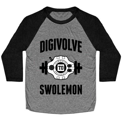 Digivolve to Swolemon! Baseball Tee