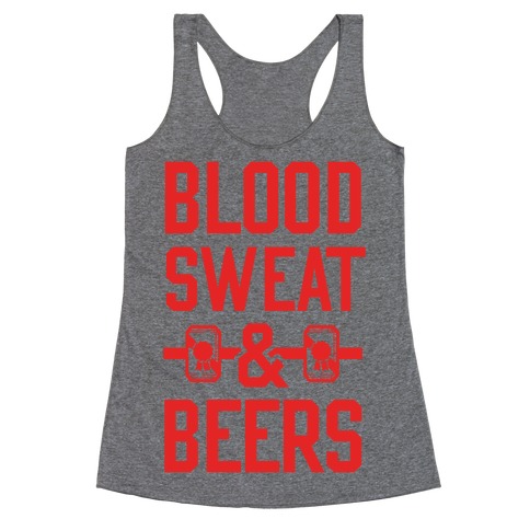Blood Sweat & Beers Racerback Tank Top