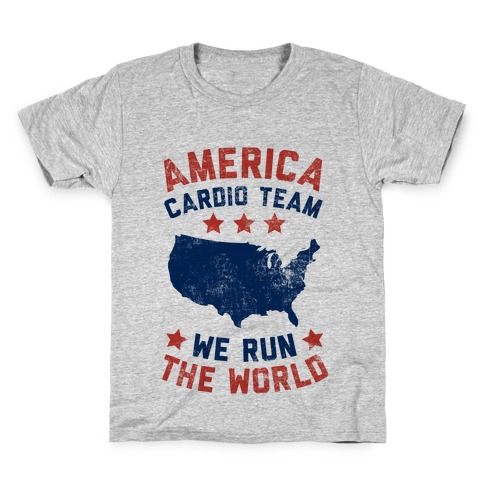 America Cardio Team (We Run The World) Kids T-Shirt