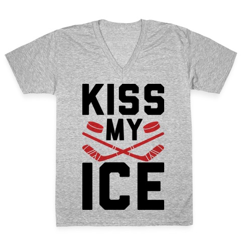 Kiss My Ice V-Neck Tee Shirt