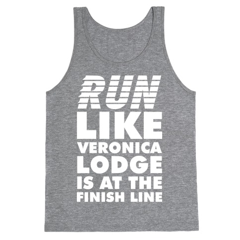 Run Like Veronica is at the Finish Line Tank Top