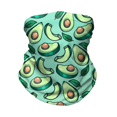 Cute Avocado Pattern Neck Gaiter