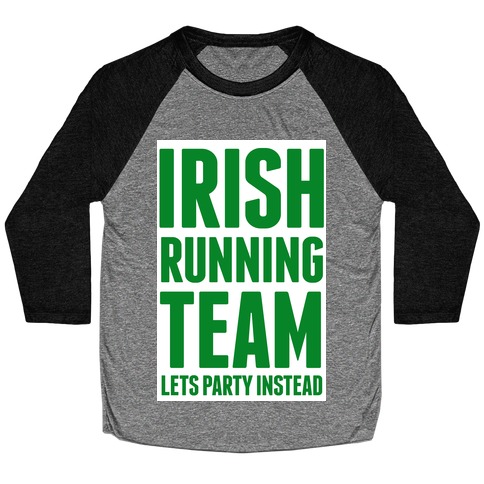 Irish Running Team Baseball Tee
