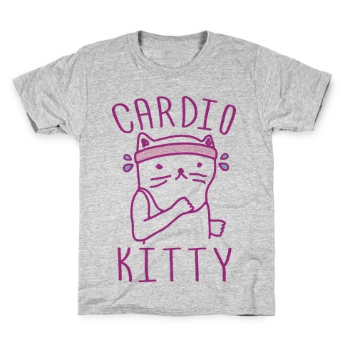 Cardio Kitty Kids T-Shirt
