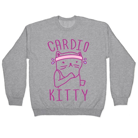 Cardio Kitty Pullover