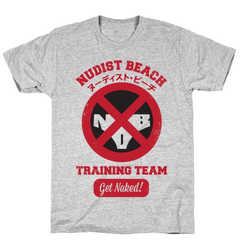 Nudist Beach Training Team T-Shirt