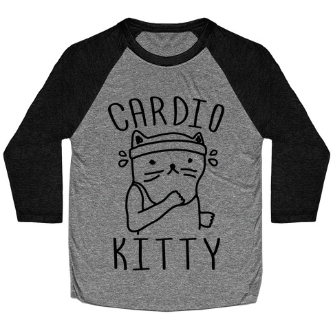 Cardio Kitty Baseball Tee