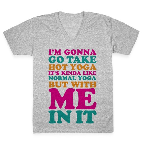 Hot Yoga V-Neck Tee Shirt