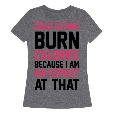 does crying burn calories