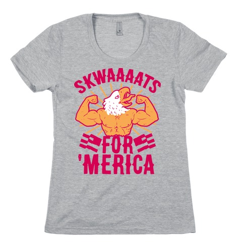 Skwaaaats For 'Merica Womens T-Shirt