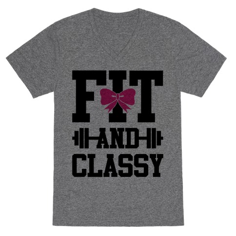 Fit And Classy V-Neck Tee Shirt