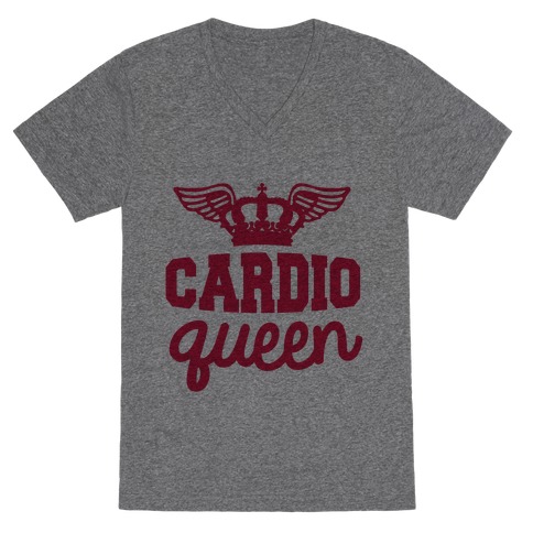 Cardio Queen V-Neck Tee Shirt