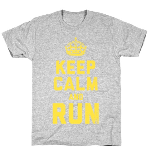 Keep Calm and Run (Dark Tank) T-Shirt