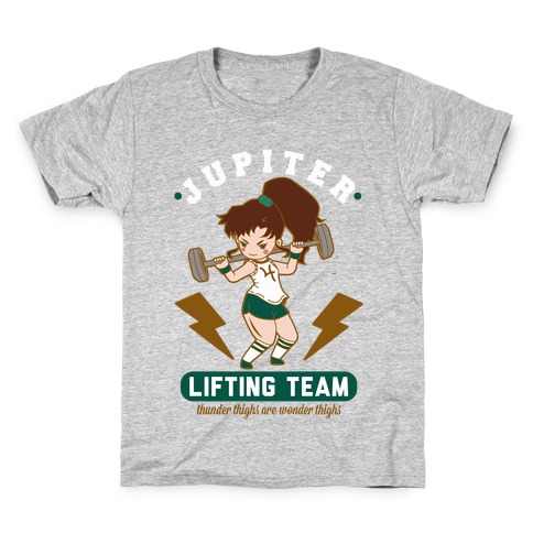 Jupiter Lifting Team Thunder Thighs are Wonder Thighs Kids T-Shirt