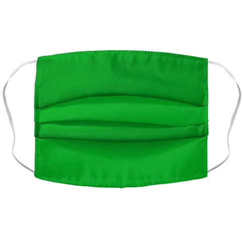 Bright Green Accordion Face Mask
