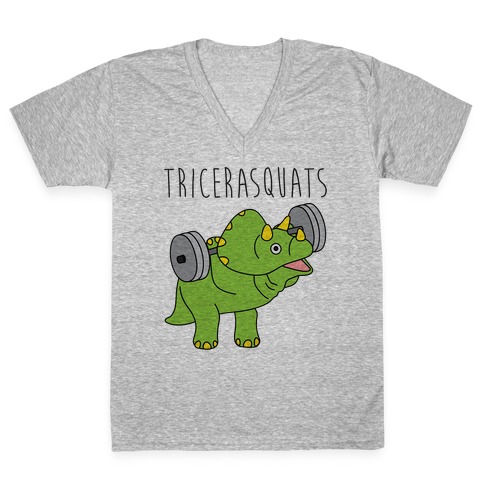 TriceraSQUATS V-Neck Tee Shirt