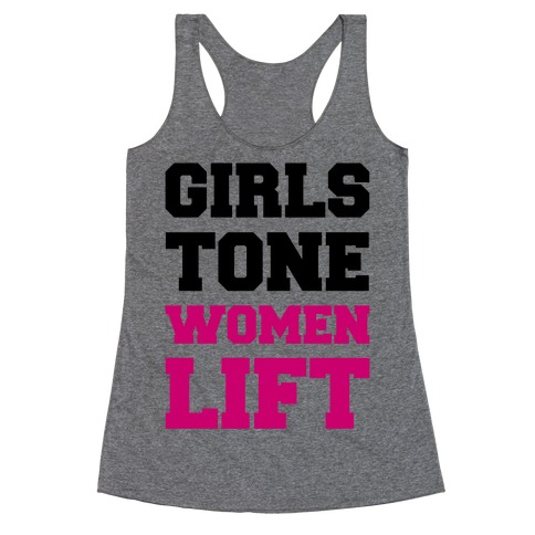 Girls Tone Women Lift Racerback Tank Top