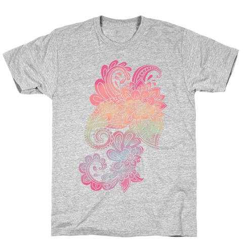 Rainbow Lotus Henna Inspiration T-Shirt