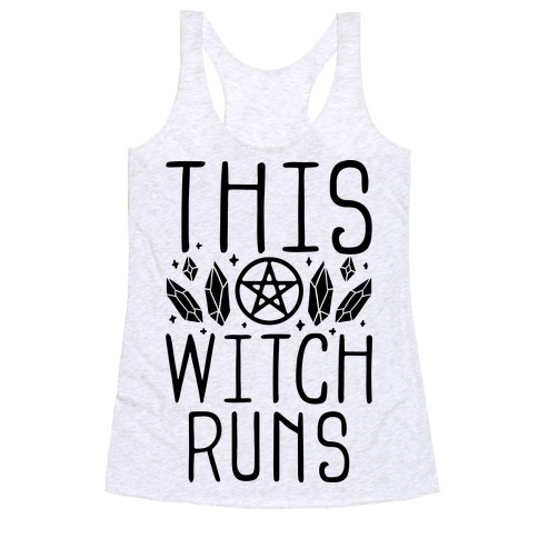 This Witch Runs Racerback Tank Top