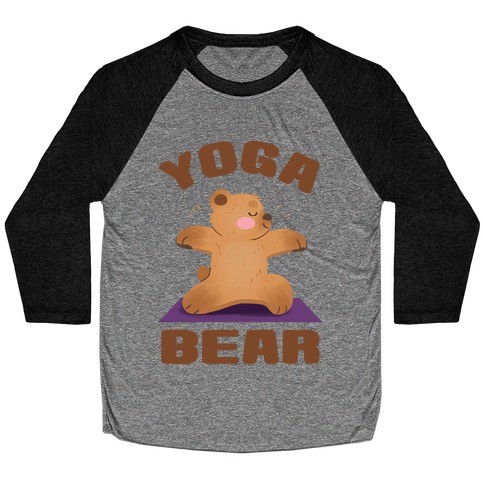 Yoga Bear Baseball Tee