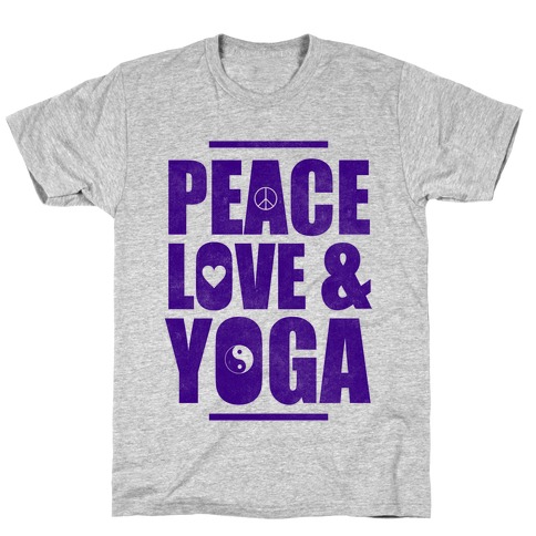 Peace Love & Yoga T-Shirt