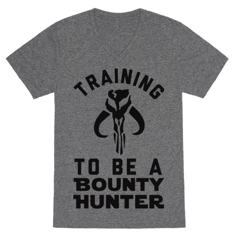 Training To Be A Bounty Hunter V-Neck Tee Shirt