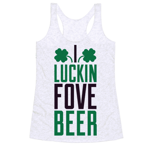 i luckin fove beer shirt