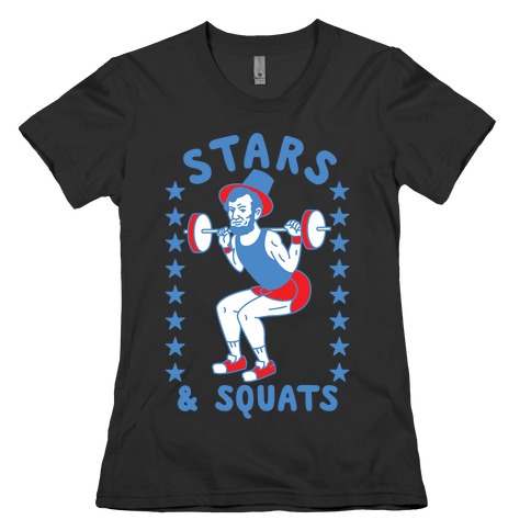 Stars and Squats Womens T-Shirt