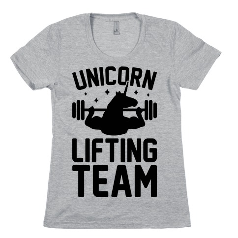 Unicorn Lifting Team Womens T-Shirt