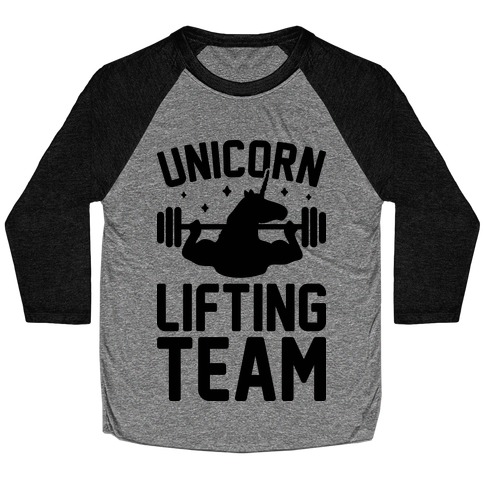 Unicorn Lifting Team Baseball Tee