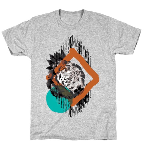 Succulent Abstract Collage T-Shirt
