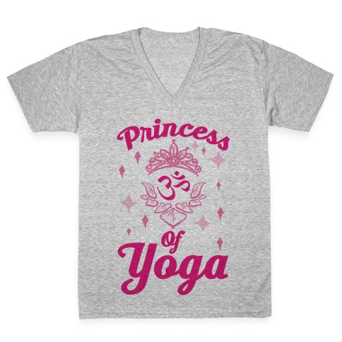 Princess Of Yoga V-Neck Tee Shirt